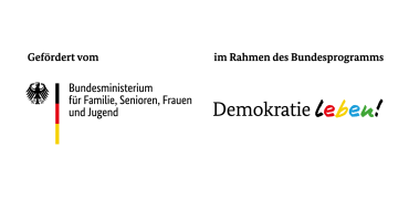 Logo "Demokratie leben!" Logo "Demokratie leben!"
